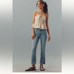 Mother the Insider Crop Step Fray Jeans